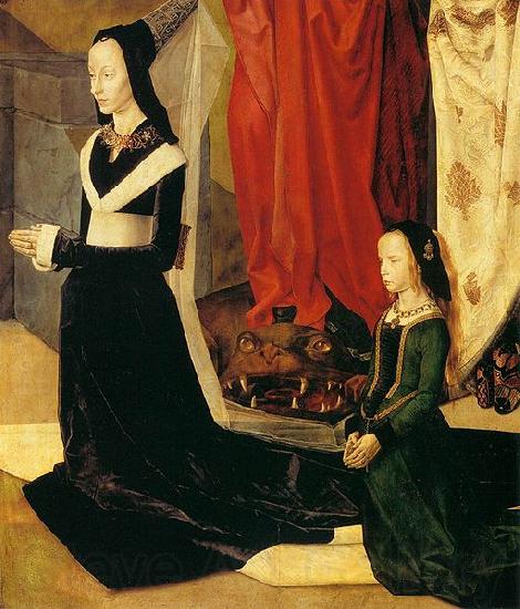 Hugo van der Goes Sts Margaret and Mary Magdalene with Maria Portinari Norge oil painting art